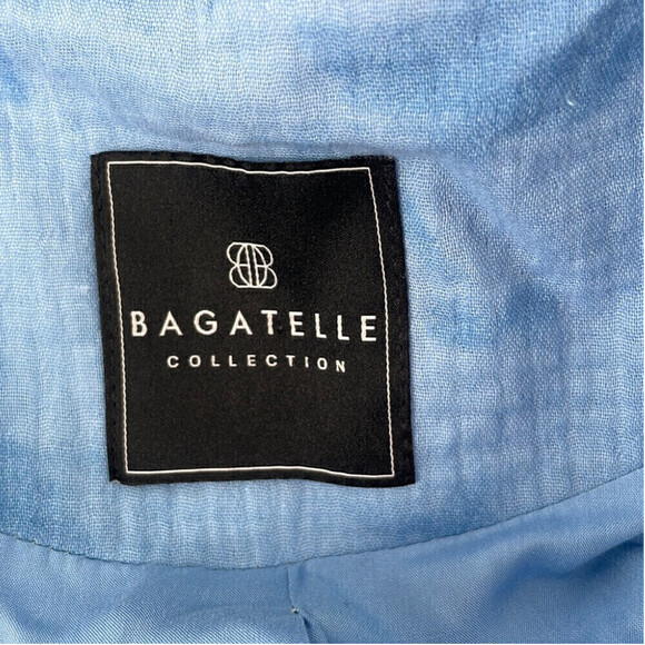 BAGATELLE quilted jacket Shacket sky blue relaxed fit button front sz lg - Picture 3 of 14